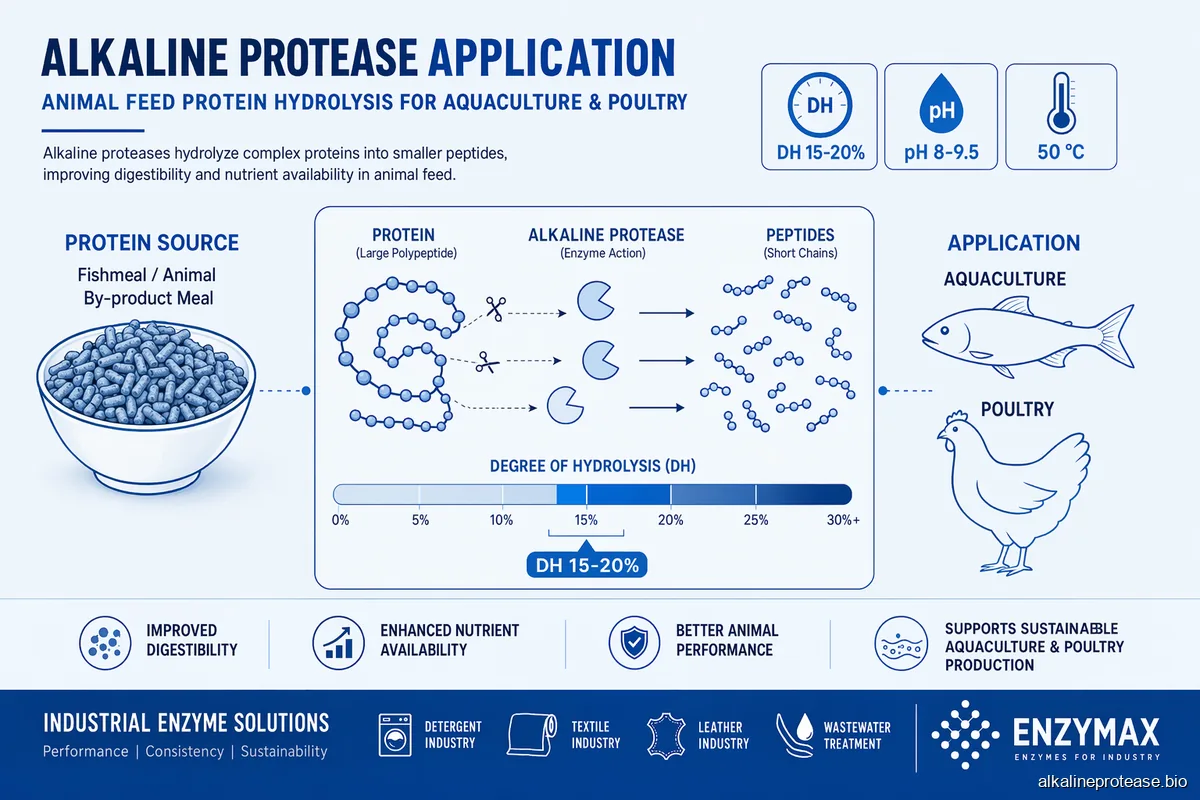 Alkaline Protease for Animal Feed Protein Hydrolysis